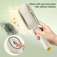 Electric Spray Hair Brush 2-In-1 Misting Hair Brush with Water Spray Reduce Frizz Anti-Static Retractable Steam Massage Comb